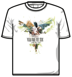 You Me At Six Tshirt - White Album Angel